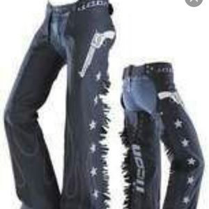 ICON Kitty Chaps / SMALL / 100% REAL BLACK LEATHER